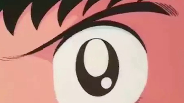 Video Reference: Cartoon, Facial expression, Anime, Eye, Pink, Circle, Illustration, Font, Mouth, Line