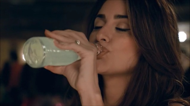 Video Reference: human hair color, beauty, girl, black hair, mouth, drinking, lip, brown hair, hand, finger