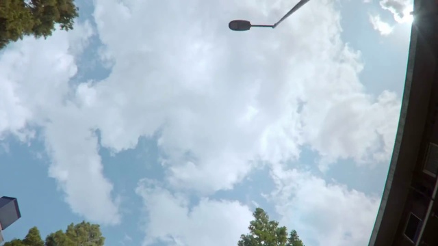 Video Reference: Sky, Cloud, Daytime, Cumulus, Tree, Street light, Atmosphere, Meteorological phenomenon, Photography, Sunlight