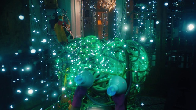 Video Reference: Green, Light, Tree, Technology, Night, Plant, Space, Christmas, Midnight, Performance