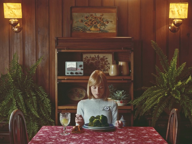 Video Reference: Room, Table, Furniture, Sitting, Interior design, Chair, House, Home, Person