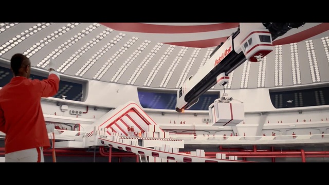 Video Reference: Vehicle, Architecture, Naval architecture, Stadium, Ship, Sport venue, Person, Female
