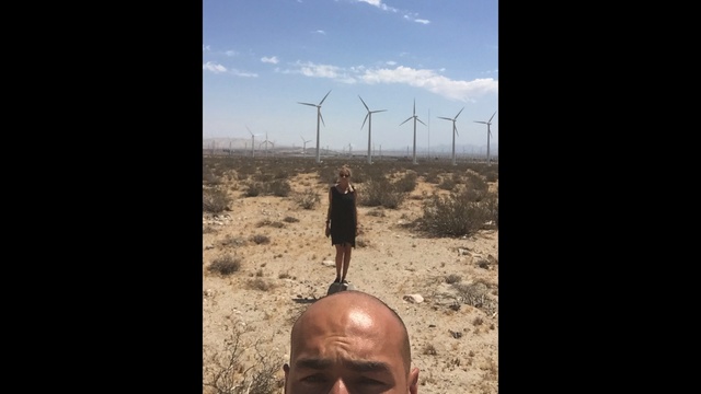 Video Reference: Windmill, Wind, Sky, Wind farm, Soil, Wind turbine, Photography, Landscape, Metal, Person