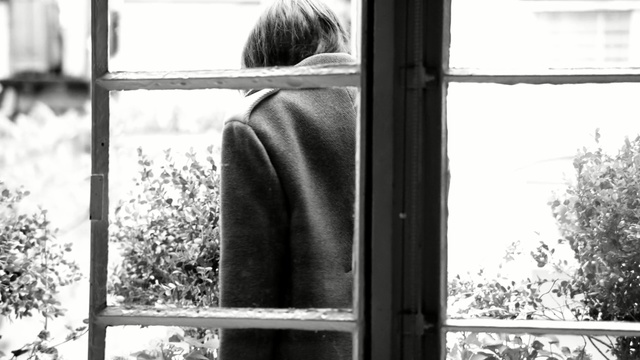 Video Reference: Photograph, White, Black, Black-and-white, Standing, Monochrome photography, Monochrome, Window, Photography, Style