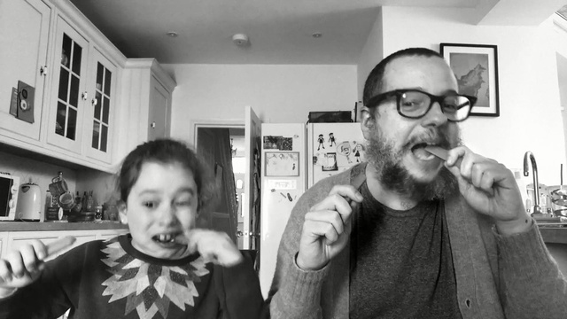 Video Reference: hair, glasses, white, photograph, facial hair, man, facial expression, vision care, eyewear, beard, Person