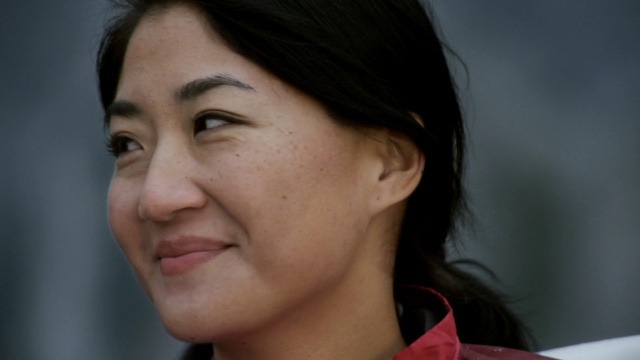 Video Reference: face, eyebrow, cheek, chin, nose, beauty, lip, girl, forehead, black hair, Person