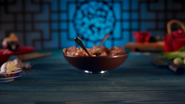 Video Reference: Blue, Still life photography, Table, Vegetarian food, Cuisine, Dish, Food
