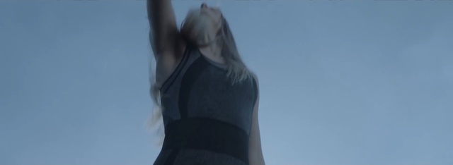 Video Reference: Shoulder, Sky, Arm, Neck, Standing, Fashion, Joint, Blond, Photography, Hand