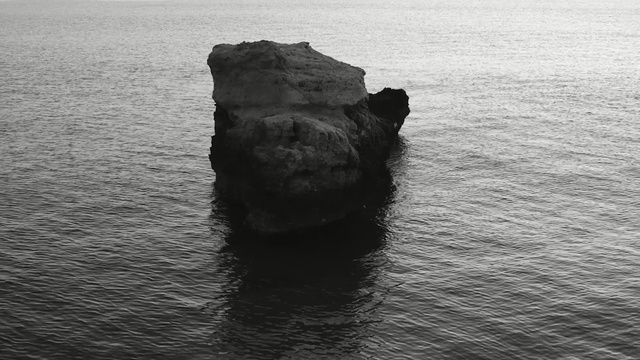 Video Reference: water, black and white, monochrome photography, sea, monochrome, rock, ocean, reflection, sky, coast