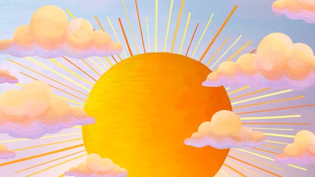 Video Reference: yellow, sky, daytime, cloud, computer wallpaper, sunlight, petal, art, happiness, illustration