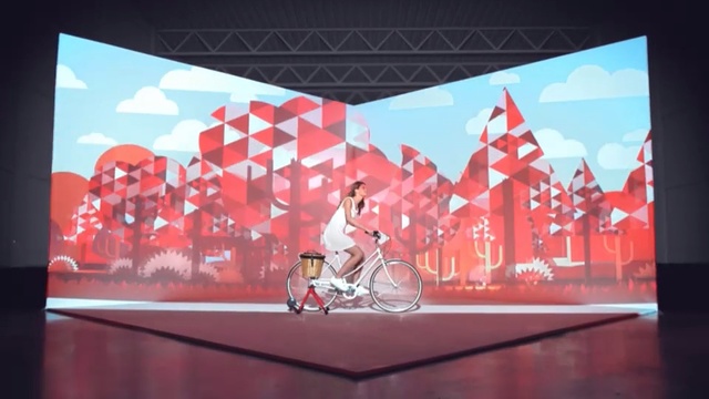 Video Reference: Red, Stage, Display device, Advertising, Art, Signage, Graphics, Vehicle, Performance, Illustration