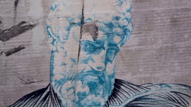 Video Reference: Blue, Art, Street art, Painting, Illustration, Drawing, Modern art, Portrait, Mural, Visual arts