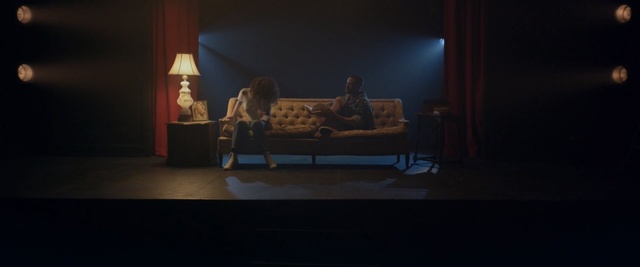 Video Reference: darkness, lighting, stage, tourist attraction, scene, night, midnight, Person