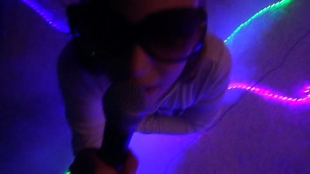 Video Reference: blue, black, purple, light, darkness, neon, fun, disco, night, event