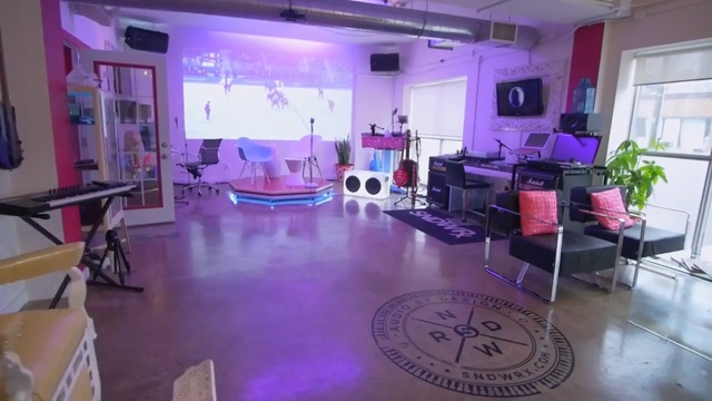 Video Reference: purple, property, room, function hall, interior design, real estate, floor