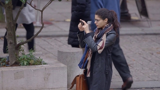 Video Reference: Street fashion, Snapshot, Human, Outerwear, Temple, Long hair, Photography, Street, Style