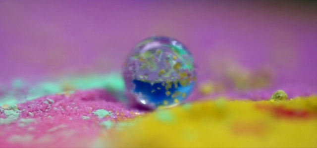 Video Reference: Water, Macro photography, Drop, Colorfulness, Close-up, Purple, Liquid bubble, Dew, Photography, Liquid