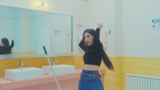 Video Reference: blue, room, girl, snapshot, shoulder, fun, design, interior design, table, furniture, Person