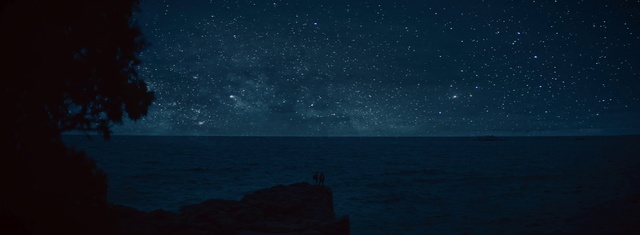 Video Reference: Sky, Nature, Horizon, Atmosphere, Sea, Night, Ocean, Darkness, Calm, Star