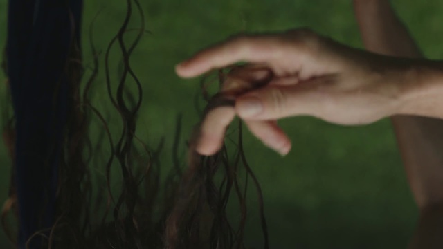 Video Reference: Green, Hair, Hand, Finger, Leaf, Grass, Arm, Tree, Gesture, Plant