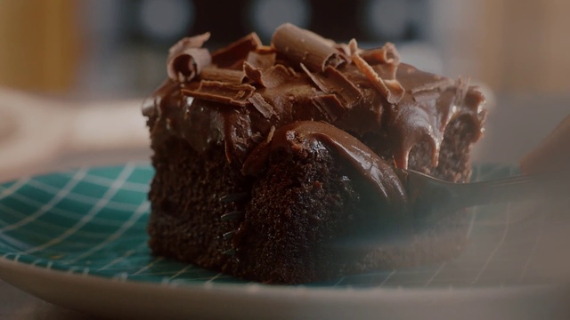 Video Reference: Food, Chocolate brownie, Chocolate cake, Chocolate, Dessert, Cuisine, Dish, Fudge, Cake, Ingredient