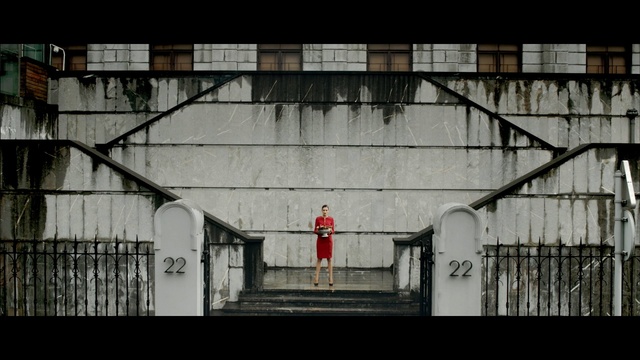 Video Reference: Red, Wall, Iron, Line, Symmetry, Black-and-white, Building, Architecture, Photography, Window, Person