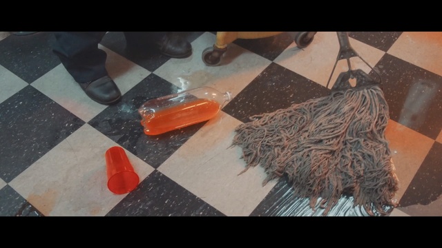 Video Reference: black, floor, flooring, tile, wood, design, wood stain, art, material, shoe