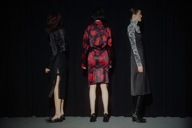 Video Reference: Fashion, Fashion design, Outerwear, Performance, Dress, Event, Performing arts, Drama, Costume design, Coat, Person, Standing, Man, Woman, People, Suit, Posing, Wearing, Front, Couple, Group, Holding, Walking, Cross, Skiing, Dark, Night, Young, Snow, Black, Room, Slope, Court, Player, White, Umbrella, Clothing, Footwear, Floor, Skirt, Miniskirt, Trousers, High heels, Jacket, Fashion model, Day dress, Fashion show, Street fashion