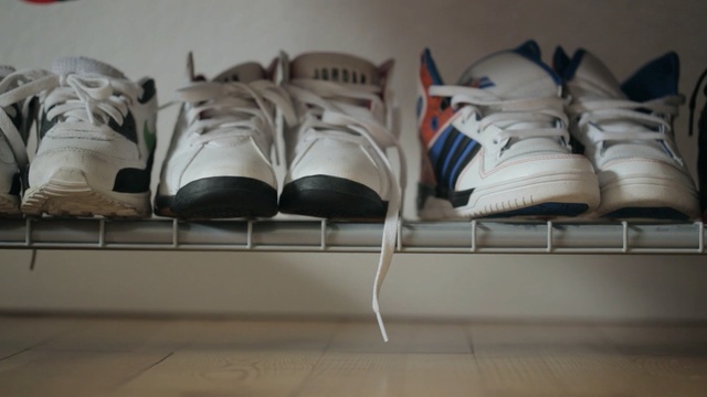 Video Reference: Footwear, Shoe, White, Sportswear, Sneakers, Room, Athletic shoe, Carmine, Skate shoe, Outdoor shoe