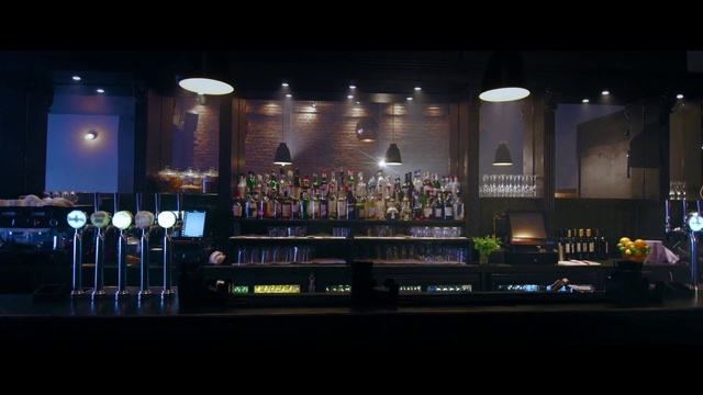 Video Reference: Bar, Building, Night, Pub, Barware, Distilled beverage, Drink