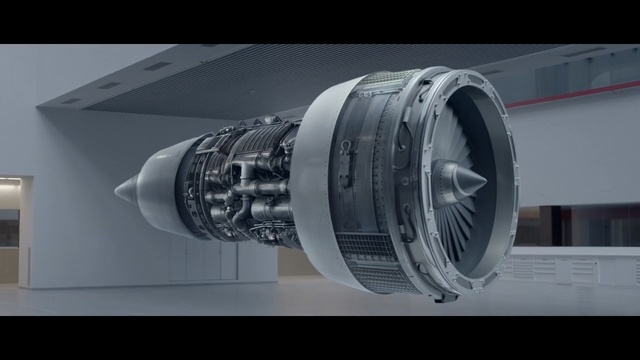 Video Reference: jet engine, aircraft engine, automotive design, product, technology, space, turbine, automotive tire, machine, wheel