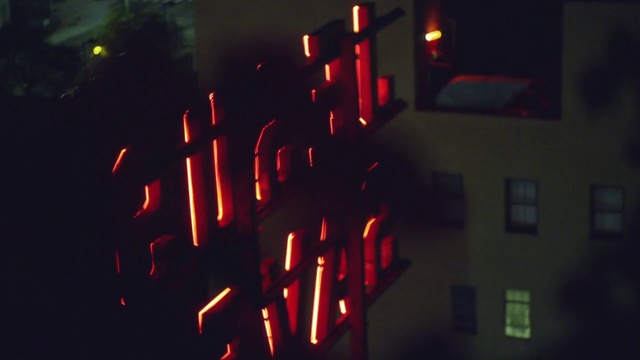 Video Reference: Red, Light, Text, Lighting, Font, Heat, Technology, Darkness, Room, Neon
