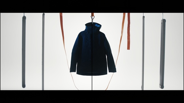 Video Reference: Black, Clothing, Outerwear, Clothes hanger, Design, Costume, Cape, Illustration, Jacket, Person