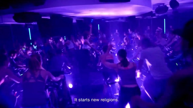 Video Reference: blue, entertainment, purple, disco, light, nightclub, rock concert, event, music venue, rave, Person