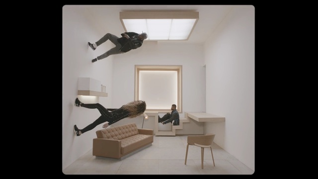 Video Reference: interior, room, furniture, table, house, home, modern, chair, decor, lamp, apartment, floor, studio apartment