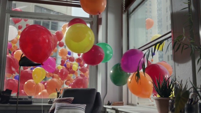 Video Reference: Balloon, Party supply, Pink, Magenta, Toy, Party, Display window