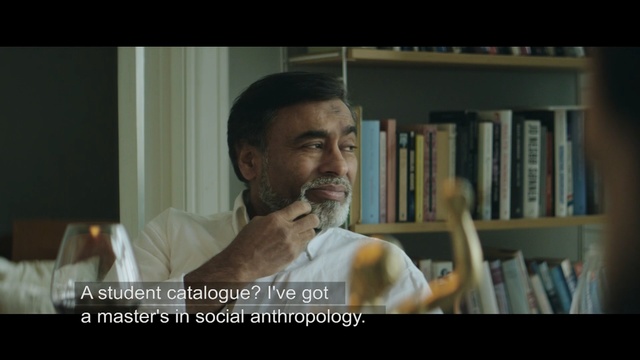 Video Reference: facial hair, screenshot, human, conversation, song, human behavior, beard, film, photo caption, Person