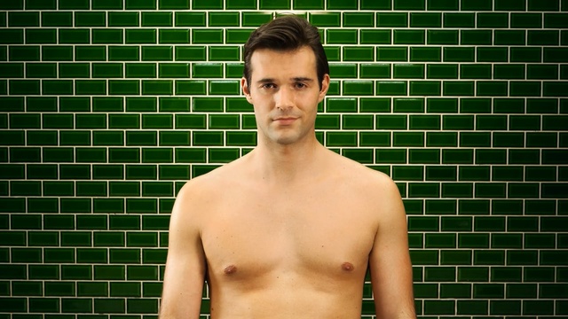 Video Reference: barechestedness, man, male, boy, shoulder, muscle, chin, chest, human, trunk, Person