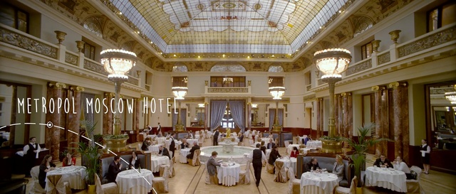 Video Reference: Function hall, Building, Ballroom, Restaurant, Banquet, Palace, Ceiling, Room, Interior design, Event, Person