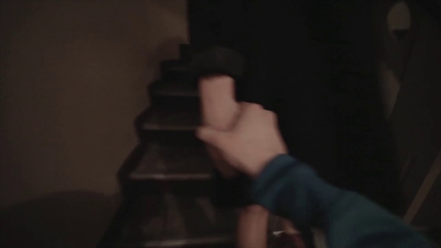 Video Reference: Black, Hand, Finger, Arm, Darkness, Leg, Neck, Human body, Wood, Mouth