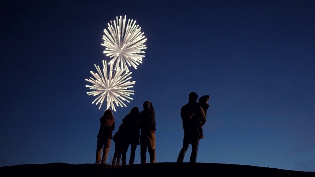 Video Reference: Sky, Cloud, Fun, Recreation, Landscape, Event, Silhouette, Night, Plant, Mountain
