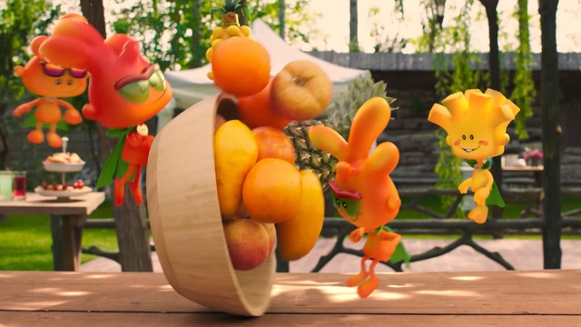 Video Reference: produce, vegetable, fruit, food, toy, plant, local food, orange, pumpkin, cucurbita, Person