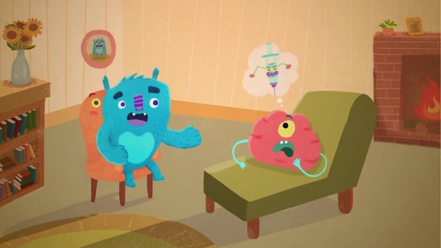 Video Reference: Cartoon, Illustration, Animation, Room, Art, Animated cartoon, Child art, Visual arts, Furniture