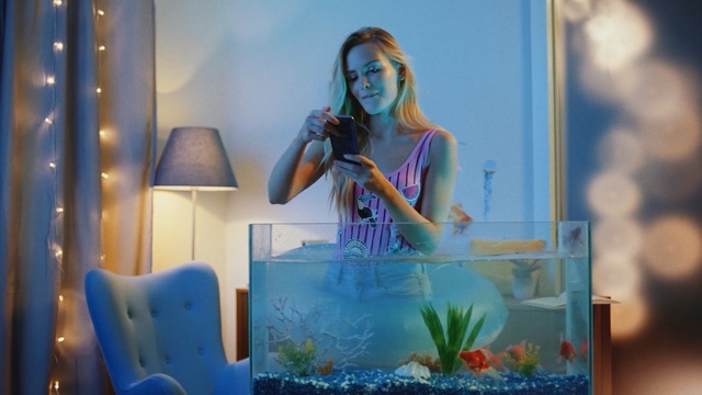 Video Reference: blue, flower, fun, girl, Person