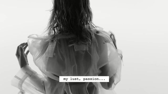 Video Reference: White, Hair, Shoulder, Black, Black-and-white, Joint, Hairstyle, Neck, Arm, Long hair