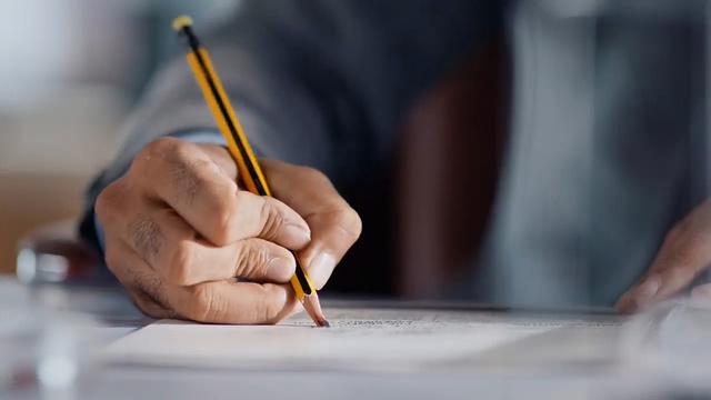 Video Reference: hand, finger, writing
