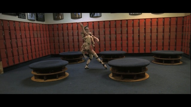 Video Reference: table, furniture, chair, flooring, physical fitness, floor