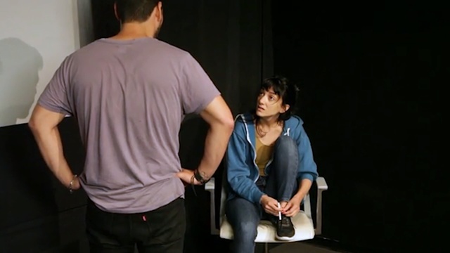 Video Reference: shoulder, product, joint, fun, performance art, performance, girl, Person