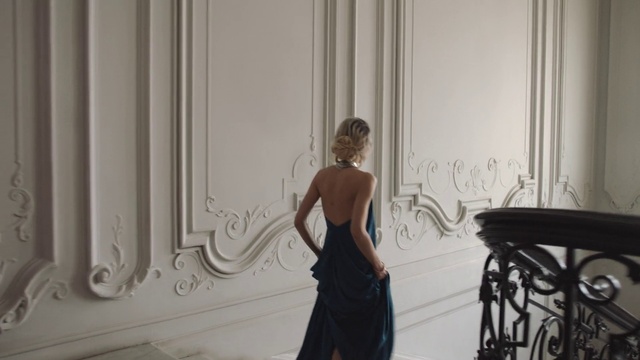 Video Reference: Photograph, Dress, Beauty, Fashion, Standing, Blond, Shoulder, Photography, Room, Architecture