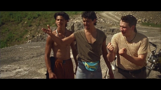 Video Reference: people, male, screenshot, human, trunk, abdomen, fun, muscle, barechestedness, film, Person